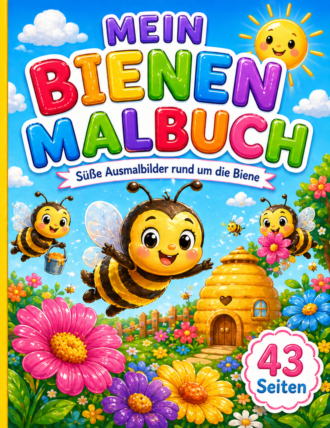 Cover von Mein Bienen Malbuch