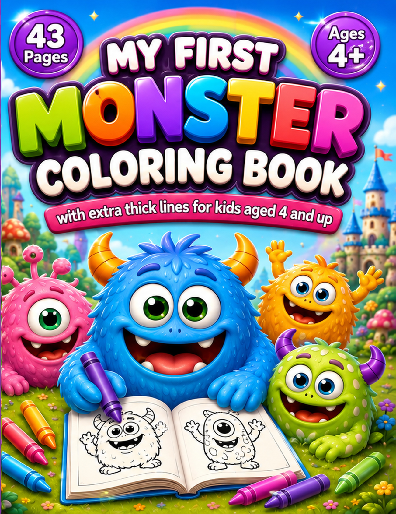 Cover von MY FIRST MONSTER COLORING BOOK