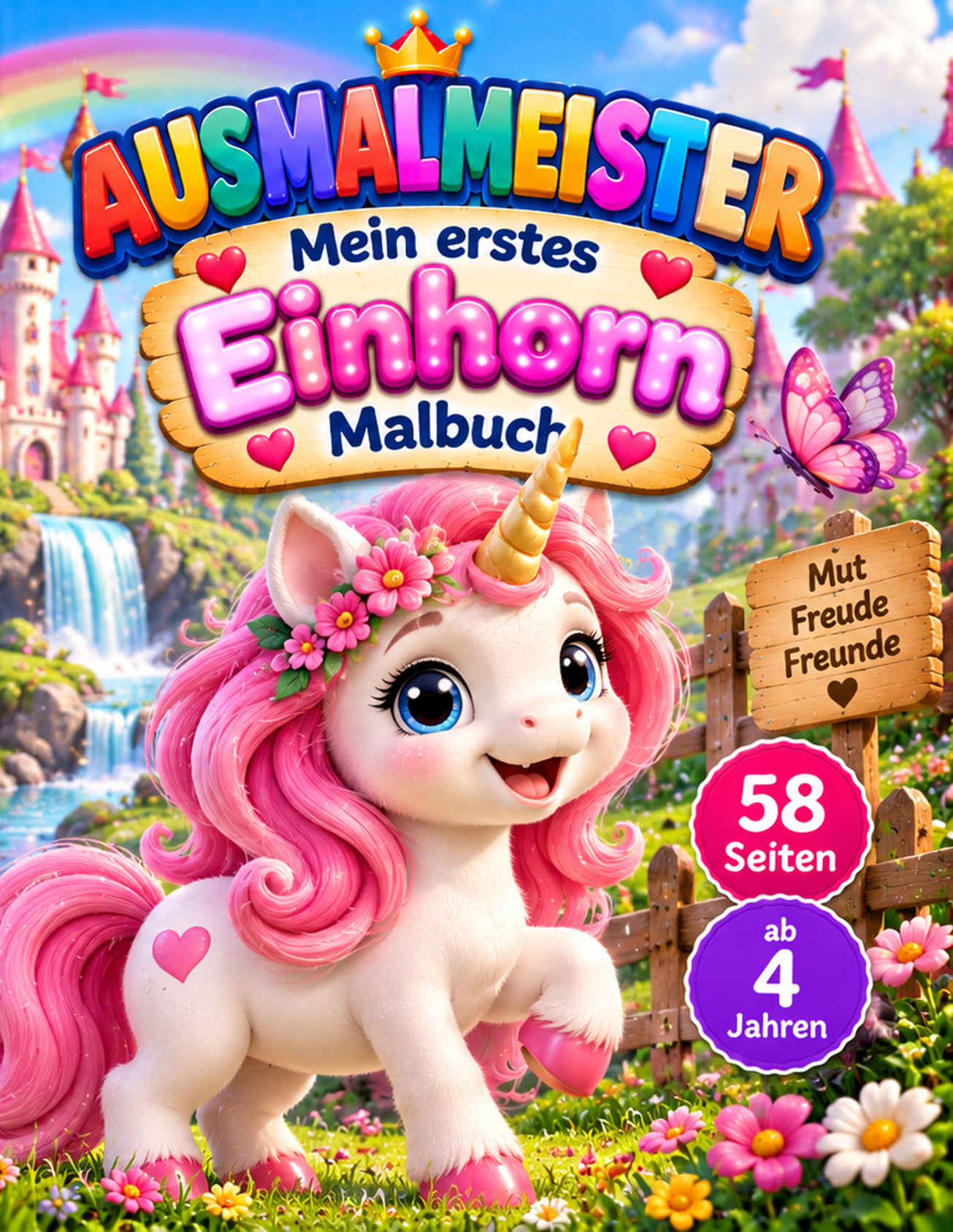 Cover von Mein Einhorn Malbuch