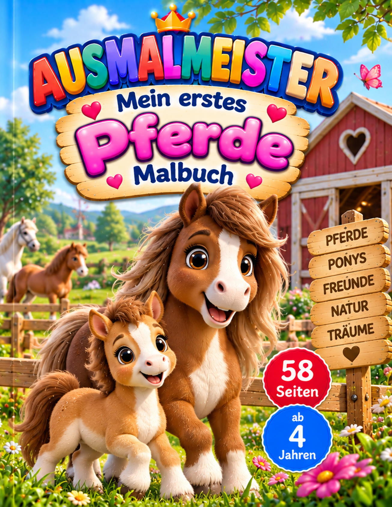 Cover von Mein Pferde Malbuch