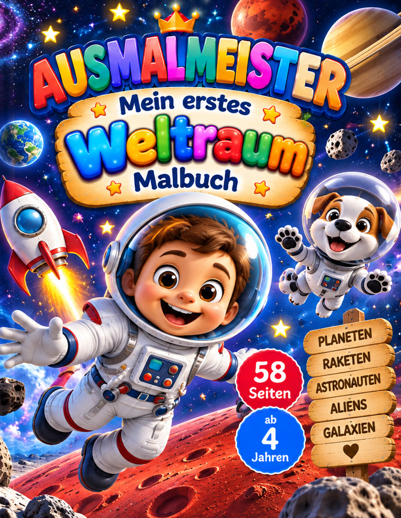 Cover von Mein Weltraum Malbuch