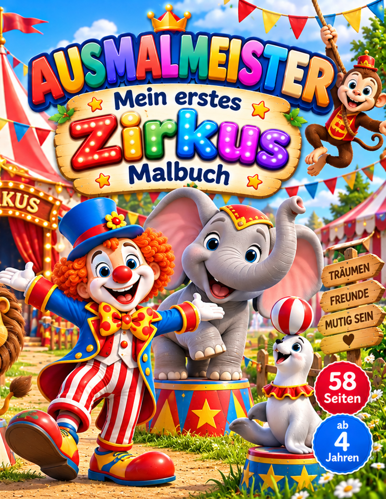 Cover von Mein Erstes Zirkus Malbuch