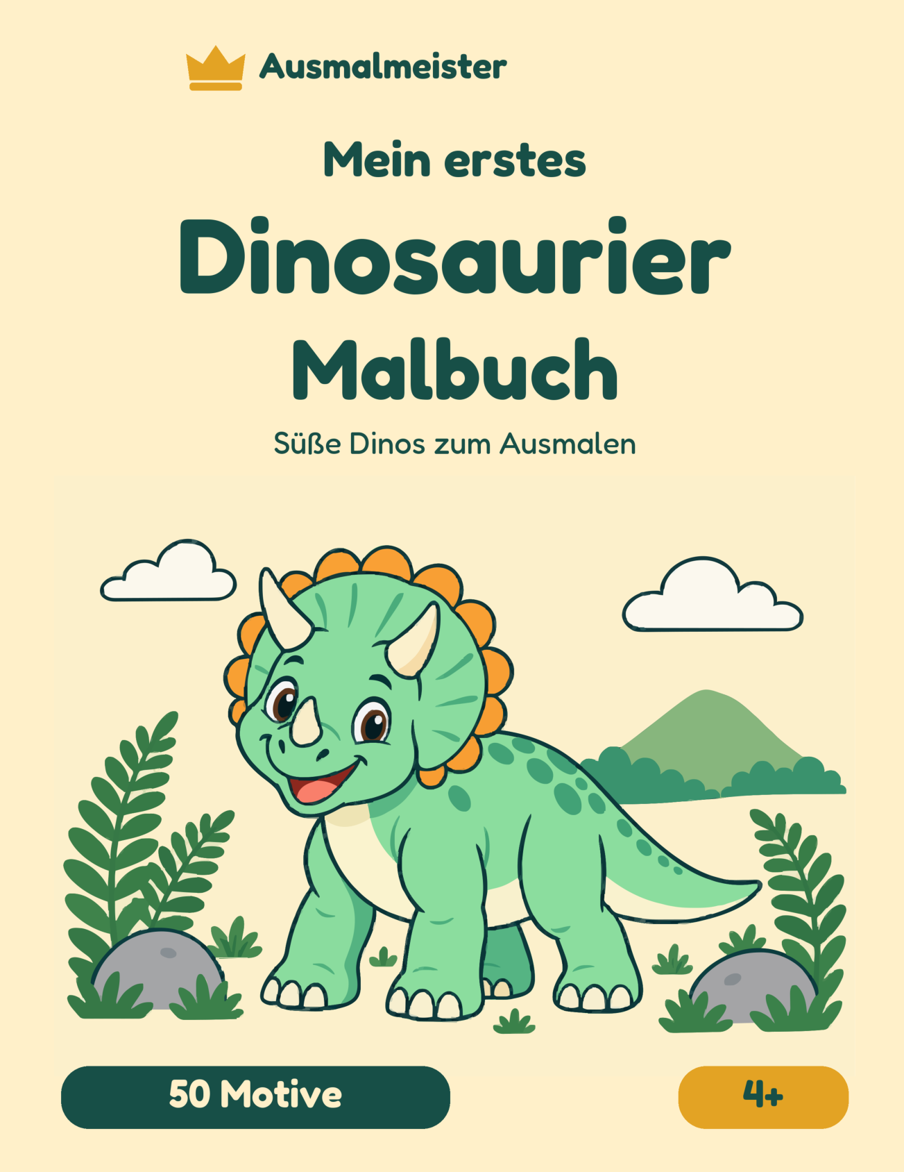 Cover von Mein erstes Dinosaurier Malbuch